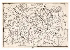 Untitled by Eduardo Paolozzi, ink, sold Mar 2026