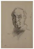 Feliks Topolski by Stephen Ward, charcoal, offered Mar 2026