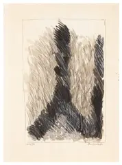 Untitled by John Edwards, mixed media on paper, offered Mar 2026
