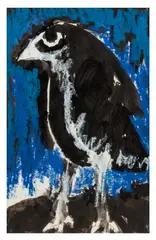 Bird by Josef Herman, pastel, sold Mar 2026
