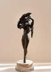The Swan by Enzo Plazzotta, 1970, Cast in, sold Mar 2026