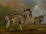 Donkeys by James Ward, Oil on paper laid to panel, sold Jun 2025