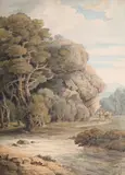 Lidford, devonshire by Francis Towne, Pencil and watercolour, sold Jun 2025
