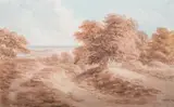 On hampstead heath by John Glover, Pencil and watercolour, sold Jun 2025