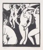 Baigneuses by Paule Vézelay, Linocut, sold Jun 2025