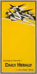 Soaring to Success! Daily Herald by Edward McKnight Kauffer, Lithograph printed in colours, offered Jun 2025
