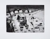 Harbour by Julian Trevelyan, Etching with aquatint, sold Jun 2025