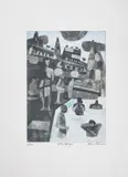 Holy Ganges by Julian Trevelyan, Etching with aquatint printed in colours, sold Jun 2025