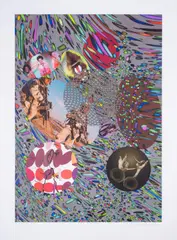 Untitled by Peter Phillips, Screenprint in colours, sold Jun 2025