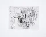 Children and Fences by Anthony Gross, Etching, offered Jun 2025
