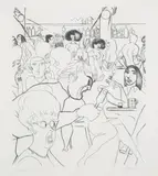Wednesday Night by Edward Burra, Etching, sold Jun 2025