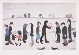 Man Holding Child by L. S. Lowry, Offset lithograph printed in colours, offered Jun 2025