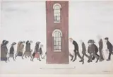Meeting Point by L. S. Lowry, Offset lithograph printed in colours, offered Jun 2025