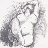 Nude Study by Anthony Caro, Lithograph, sold Jun 2025