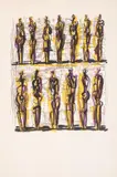 Thirteen Standing Figures by Henry Moore, print (other), sold Jun 2025