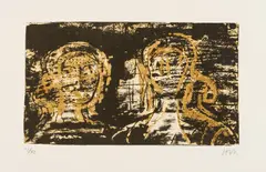 Untitled by Henry Moore, Lithograph printed in colours, offered Jun 2025
