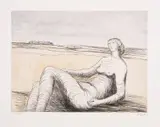 Reclining Figure 3 by Henry Moore, Etching with aquatint printed in colours, sold Jun 2025