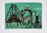 Avoncroft Museum by John Piper, Lithograph printed in colours, offered Jun 2025