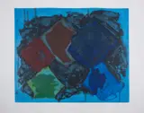 Night Music by John Hoyland, Etching with aquatint and carborundum printed in colours, sold Jun 2025