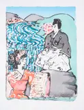 Kibuki by Patrick Procktor, Lithograph printed in colours, sold Jun 2025