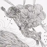 I flew through a black cloud and the winds came up from the hills … by Elisabeth Frink, Etching, offered Jun 2025