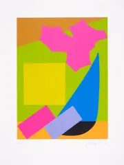 Untitled by Phillip King, Screenprint in colours, offered Jun 2025