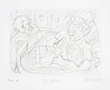 The Letter by Leon Kossoff, Etching, offered Jun 2025