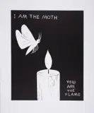 I Am The Moth by David Shrigley, pencil, sold Jun 2025