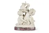 Bataille de fleurs by Charles Raphaël Peyre, sculpture, sold Jun 2025