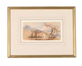 Tobias and the angel by John Varley, Watercolour and pencil, sold May 2025
