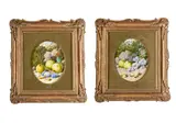 Untitled by William Cruickshank, Watercolour and gouache on ivorine, a pair Both signed, sold May 2025