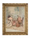 Checkmate by Publio de Tommasi, Watercolour, sold May 2025