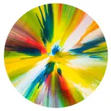 Spin Painting by Damien Hirst, Acrylic and coloured inks on paper, offered May 2025