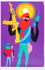 Pirate Radio by Todd James, Screenprint in colours, sold May 2025