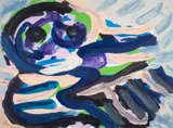Sitting In A Landscape by Karel Appel, Lithograph, offered May 2025