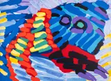See me running again by Karel Appel, Lithograph printed in colours, offered May 2025