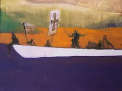Canoe by Peter Doig, Aquatint printed in colours, sold May 2025