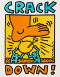 Crack Down! by Keith Haring, Offset lithograph printed in colours, sold May 2025