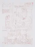 It's Enough by Elke Krystufek, pencil, sold May 2025
