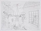 Voyeur by Sean Landers, Etching, sold May 2025