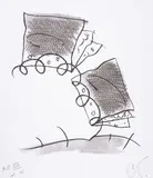 Notebook Torn in Half by Claes Oldenburg, Lithograph printed in colours, offered May 2025