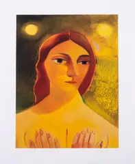 A Warm Garden by Danielle Orchard, print, offered May 2025