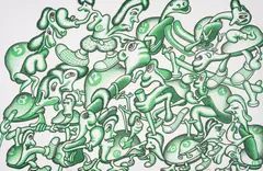 Untitled by Peter Saul, Lithograph printed in colours, offered May 2025