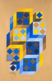 Tridim-Gordes by Victor Vasarely, Screenprint in colours, offered May 2025