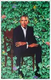 Barack Obama by Kehinde Wiley, Offset lithograph printed in colours, sold May 2025