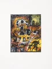 Untitled by Eugene Berman, Lithograph printed in colours, offered May 2025
