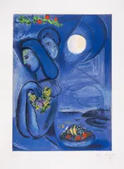 After by Marc Chagall, Lithograph printed in colours, sold May 2025