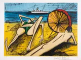 Baigneuses à Tahiti by Bernard Buffet, Lithograph printed in colours, sold May 2025