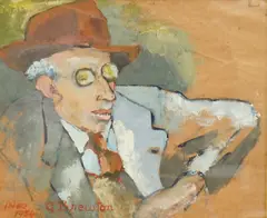 George Kirk by Inez G. Brewton, 1954, oil on card, offered Jan 2026