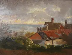 Woodbridge by Thomas Churchyard, ink, sold Jan 2026